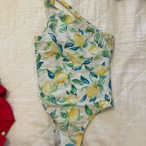 Summersalt Lemon and Leaf Print Swimsuit